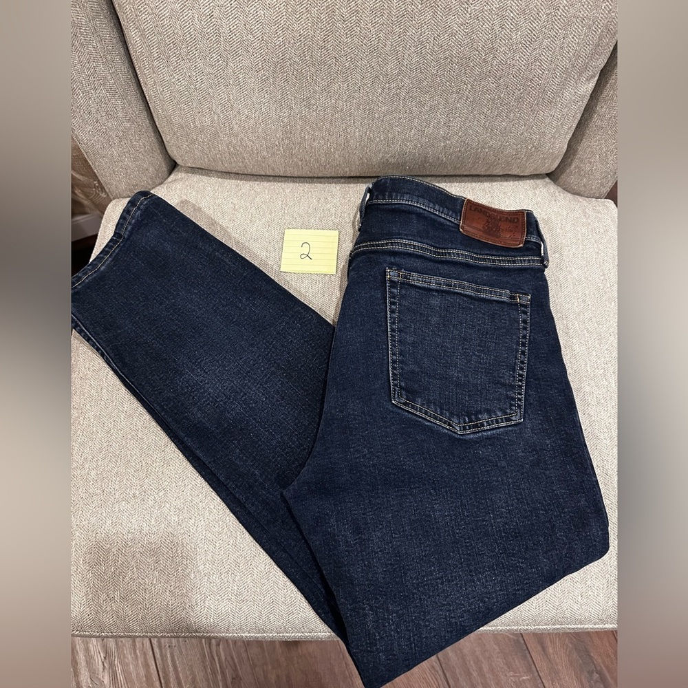 Land’s End Men’s Square Rigger Jeans Straight Fit - Size 34